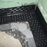 Waterguard perimeter basement drainage channel inspection port